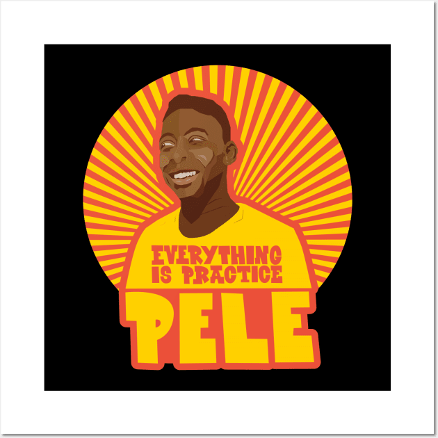 Pele - Famous footballers - brasil Wall Art by Boogosh